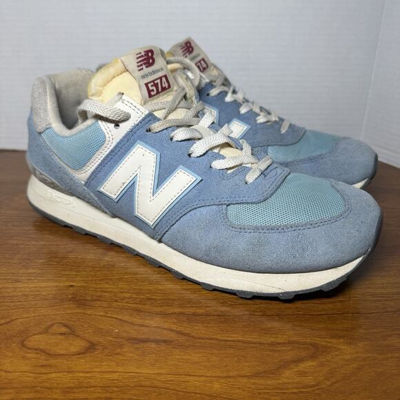 New Balance | Shoes | New Balance 574 Blue Laguna Sea Salt Suede ...